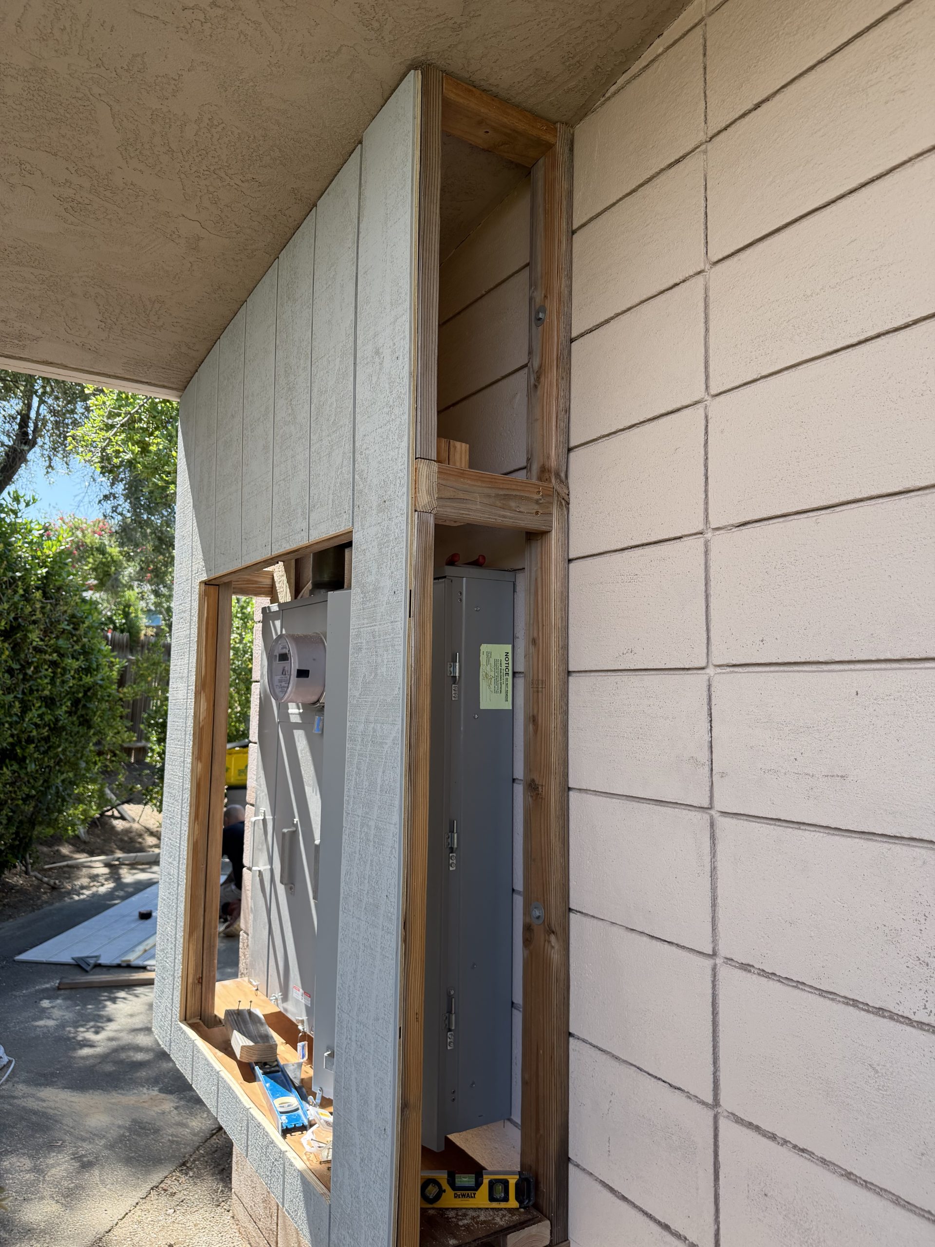 Conduit run and circuit work on a commercial property in Fairfield, CA